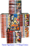 Naruto Comics - A Set of 55 Books 