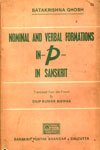 Nominal And Verbal Formations In-P-In Sanskrit 