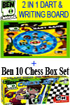 Ben 10 Omniverse Boxed Chess Set + Ben 10 Omniverse Magnetic Dart Game